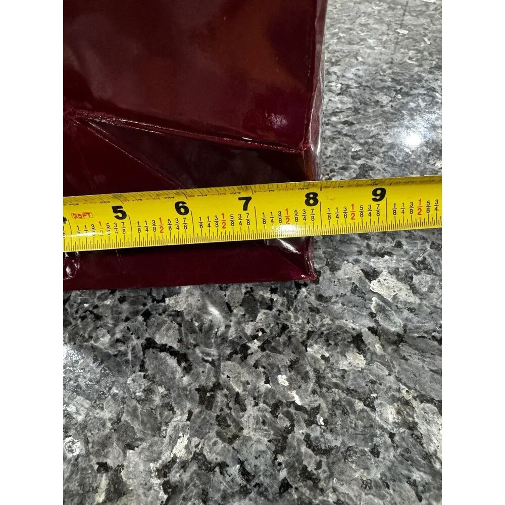 Gucci Shopping Gift Bag Only Red Burgundy Receipt Holder 23